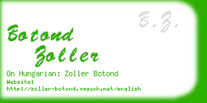 botond zoller business card